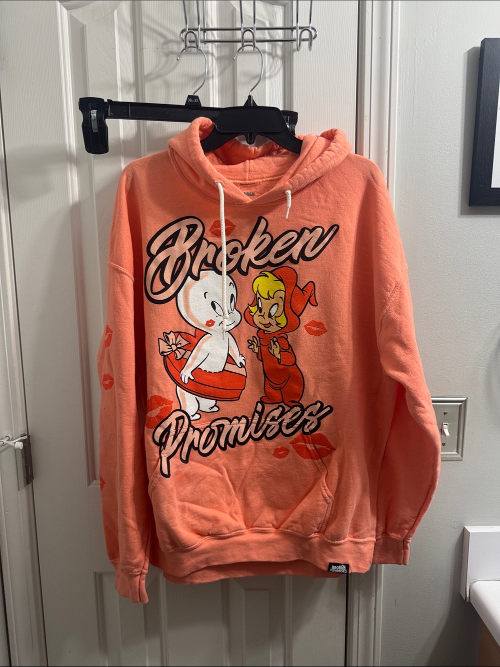 Broken Promises Coral Graphic Hoodie Sweatshirt - Men